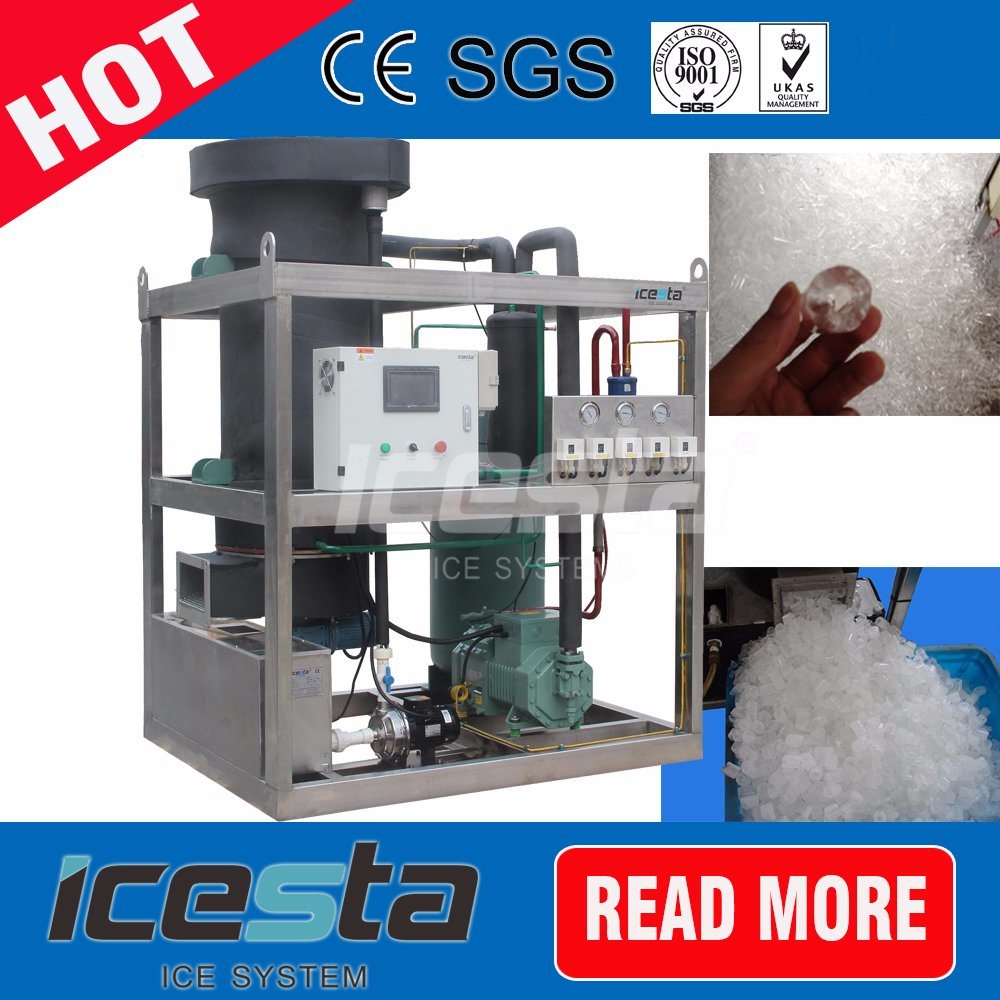Energy Saving Transparent / Crystal Tube Ice Making Machine