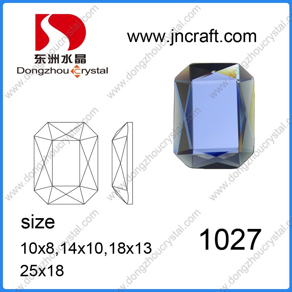 Dz-1027 Machine Cut Mirror Octagon Glass Beads for Garment