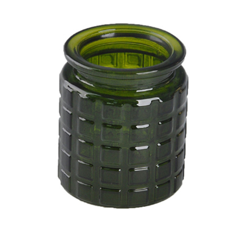 Popular Glass Candle Jar with Color Coating
