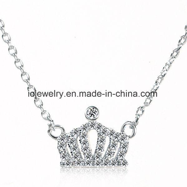 Handmade Lady Jewelry Crown Necklace Jewelry
