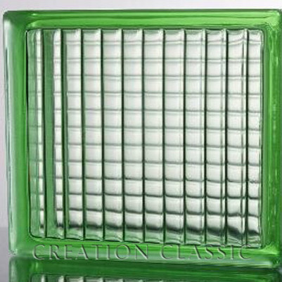 Green Color Glass Blcok for The Wall