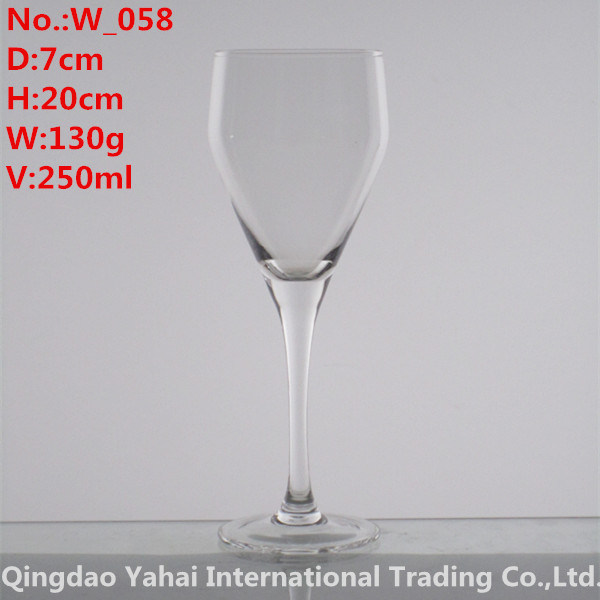 250ml Clear Colored Wine Glass
