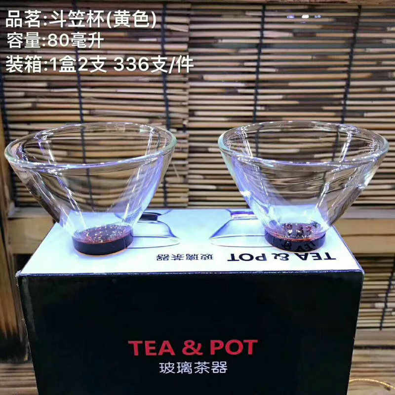 80ml High Quality Transparent Glass Tea Cup