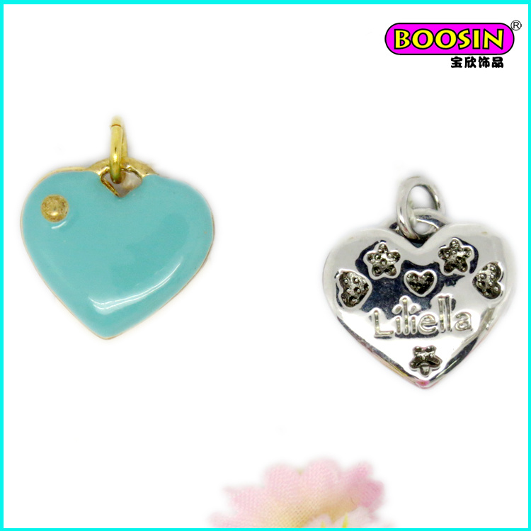 Manufacturer Custom Wholesale Enamel Necklace Heart Pendant