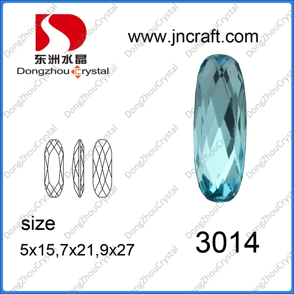 Wholesale Unqiue Oval Point Back Rhinestones for Jewelry Accessories