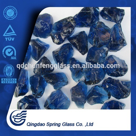 Decorative Dark Blue Glass Lump
