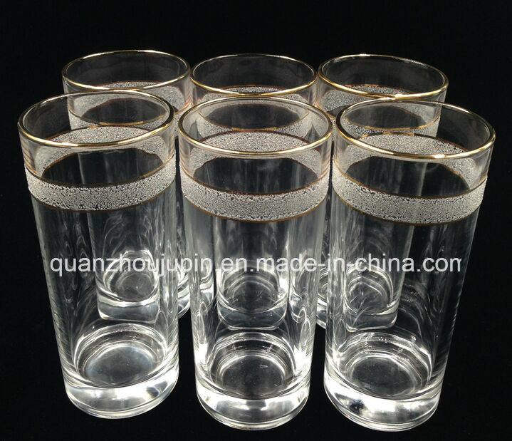 OEM New Product Juice Beer Glass Cup with Golden Margin