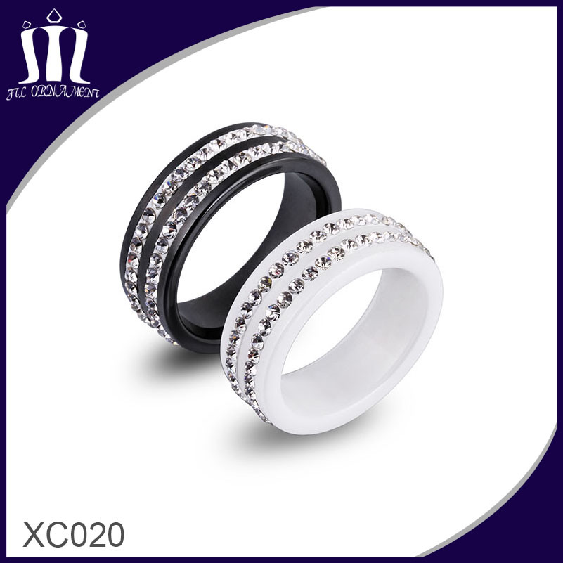 Xc020 Two Circle Stones Engagement Rings