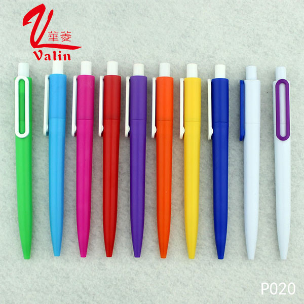Logo Print Plastic Ballpoint Pen Cheap Clik Plastic Pen