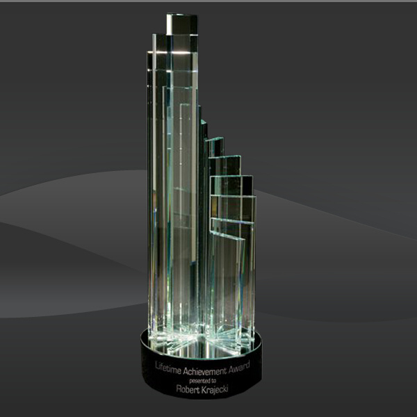 Olympus Swirl Crystal Award (RS-1800-19)