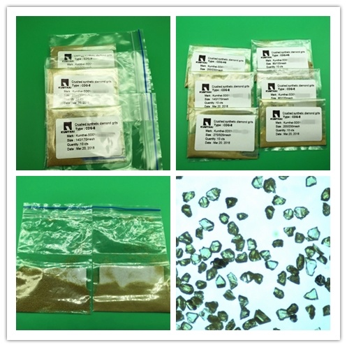 Industrial Crushed Synthetic Diamond Grit, Free Samples