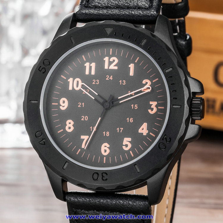 OEM Custom Man Wristwatch, Quartz Fashion Watch, Wrist Watched for Men (WY-17015A)