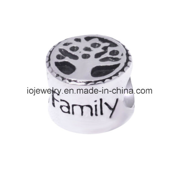 Etched Family Life Tree Jewelry Bead