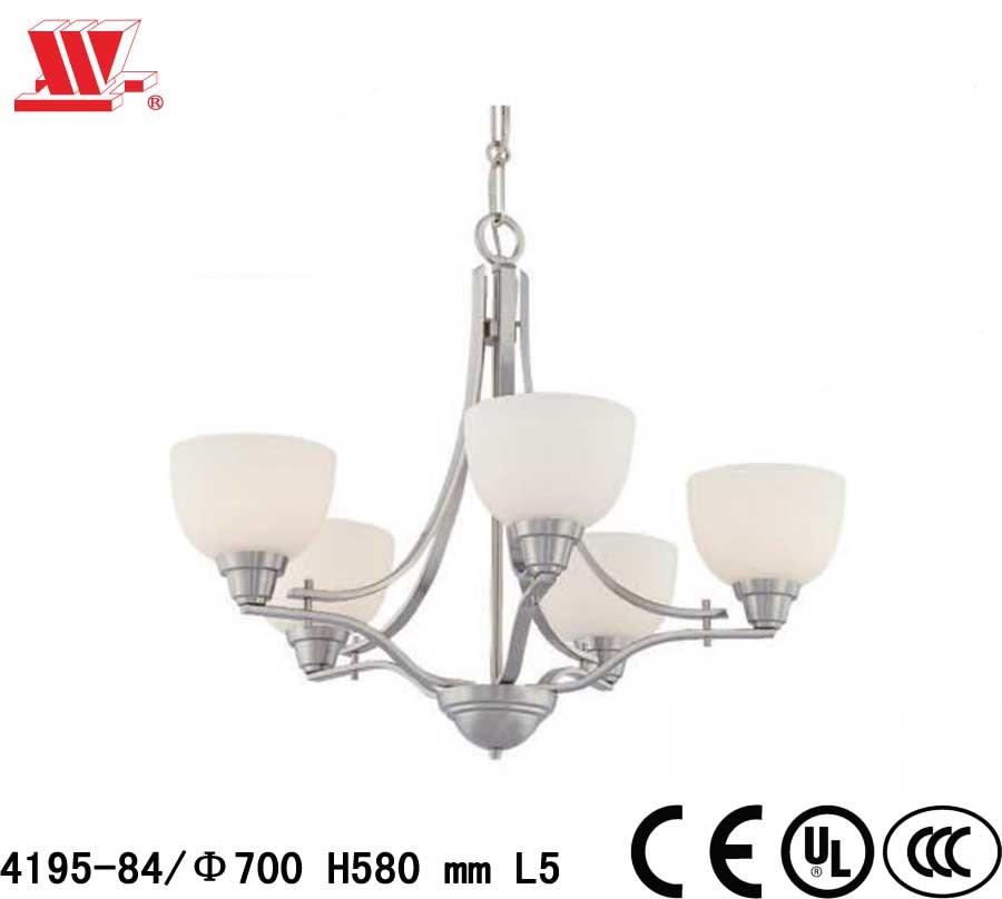 Luxury Crystal Chandelier with Glass Shades 4195-84