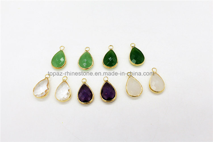 Jewelry Diamante Crystal Pendant for Necklace Making (TN-Tear drop 10*14)