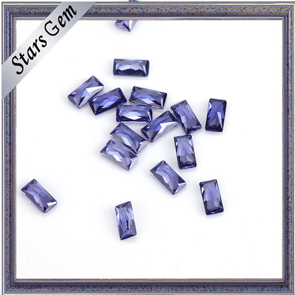 Various Color Rectangle Shape CZ Stone for Sale