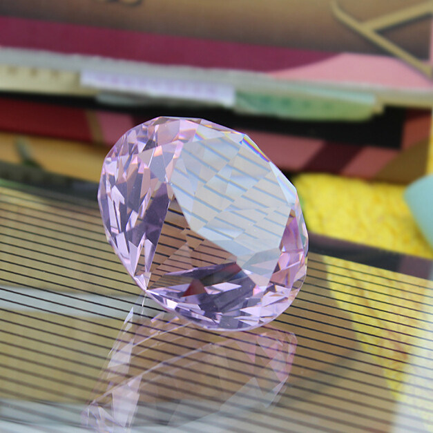 Pink Crystal Diamond Crystal Paperweight