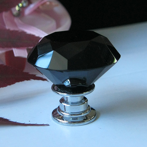 Little Baby 30mm Black Crystal Nightstand Handle for Bedroom