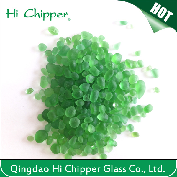 Green Reflective Glass Beads for Garden Decoration