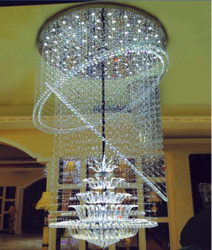 Modern Decorative K9 Crystal Chandelier with LED for Hotel Project