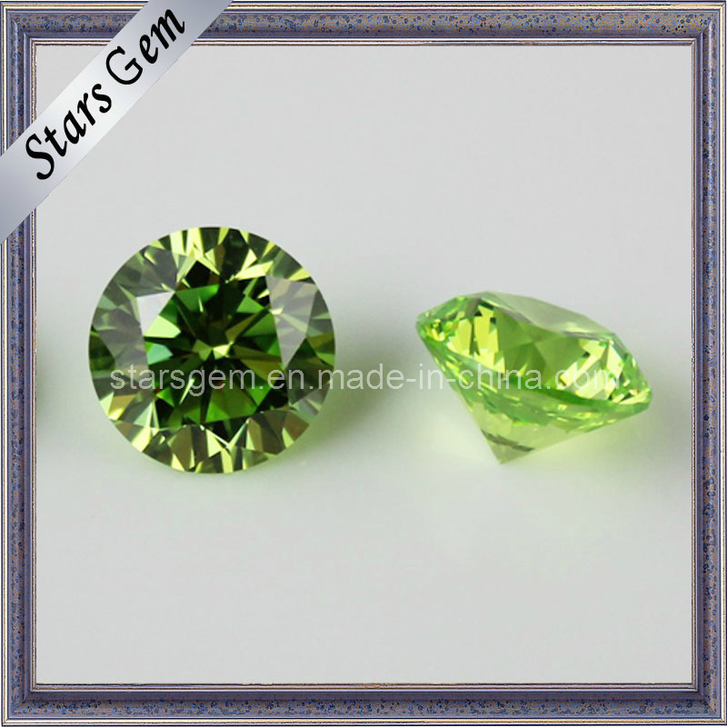 Semi-Precious Apple Green Cubic Zirconia Stone