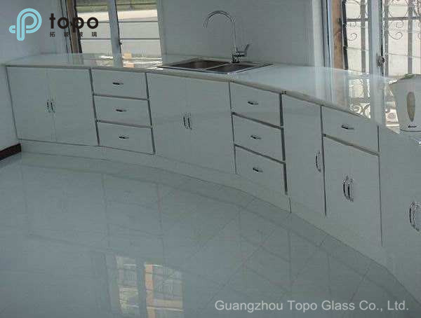 Self-Cleaning Jade White Crystal Sheet Flat Glass for Kitchen (S-JD)