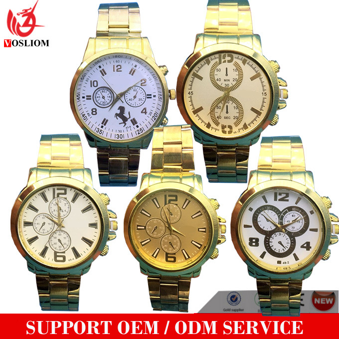 Yxl-115 Fashion Vogue Watch Chronograph Modern Watches Custom Brand Watch Stainless Steel Man Watch IP Gold Plated Sapphire Luxury Businessman Wrist Watch
