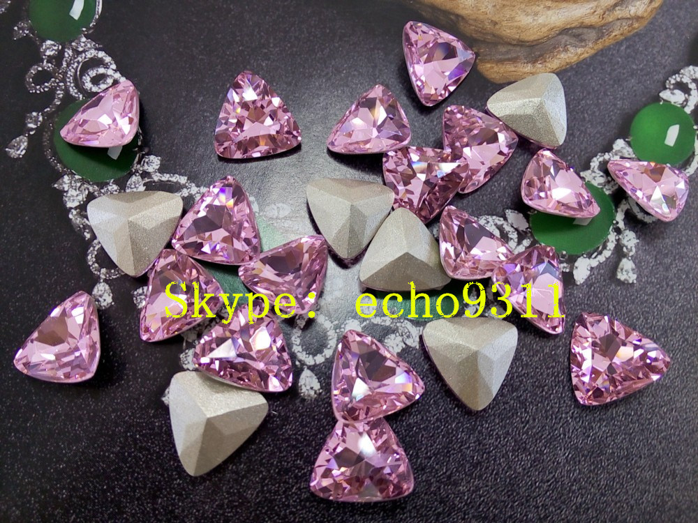 Rose Triangle Crystal Stones Fancy Rhienstones (DZ-3012)