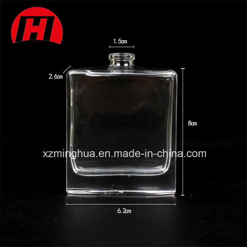 80ml Transparent Perfume Glass Bottle with Atomizer