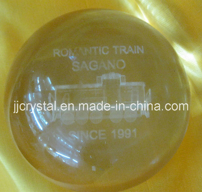 Crystal Glass Paperweight in China Style