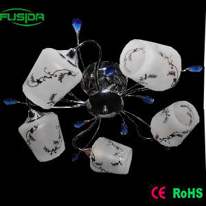 Square Style and Round Glass Chandelier with Fixture Lighting (X-9375/5)