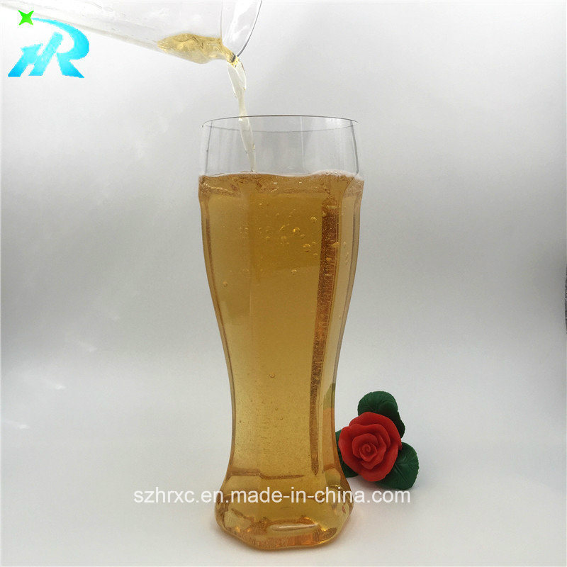 500ml Disposable Plastic Beer Cup Crystal Mug
