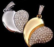 Love's Heart Jewelry Diamond USB Flash Drive 2.0