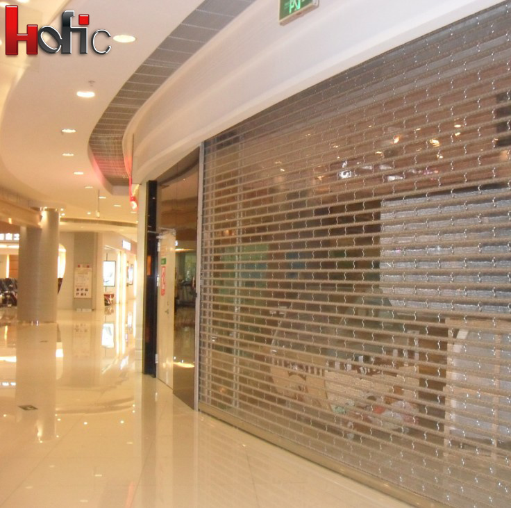 Transparent Polycarbonate Crystal Roller Shutter Door for Shopping Mall