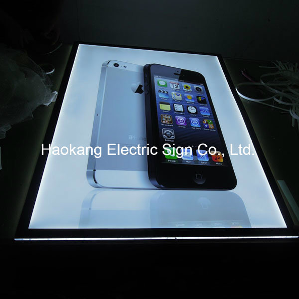 Acrylic Crystal Light Box LED Display Sign for Picture Frame
