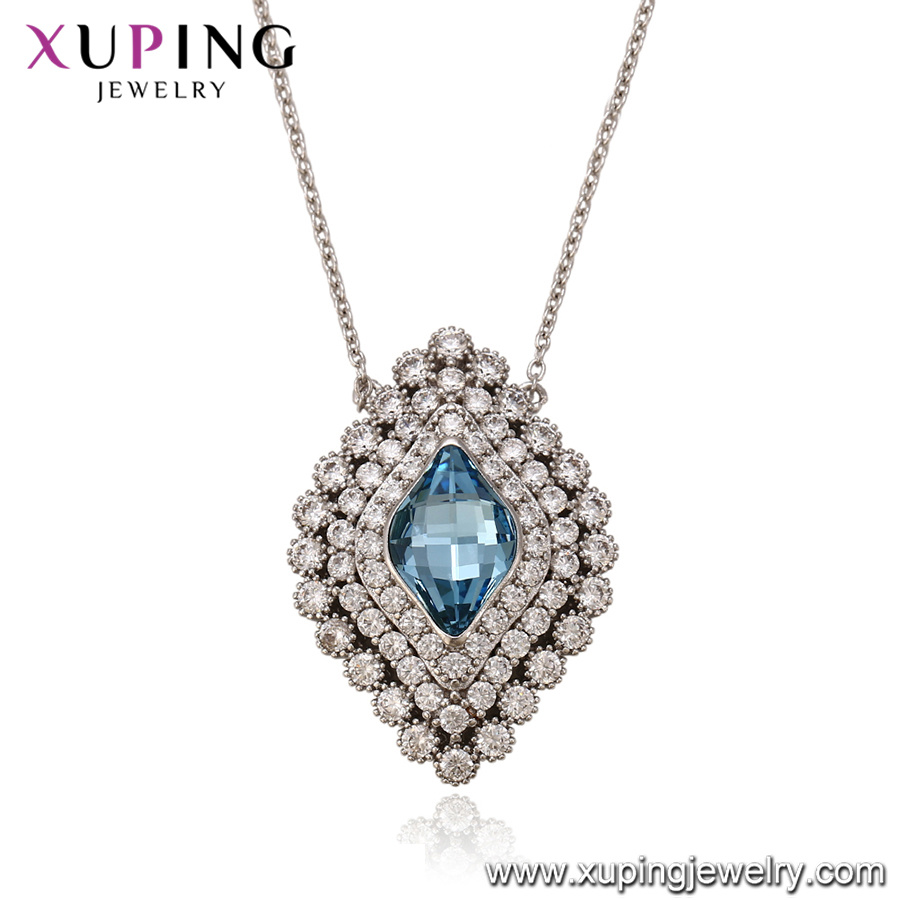 43452 Xuping Korea Necklace, Crystals From Swarovski Ladies White Gold Designs Jewelry