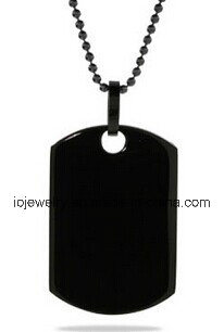 Personalized Jewelry Black Plated Pendant