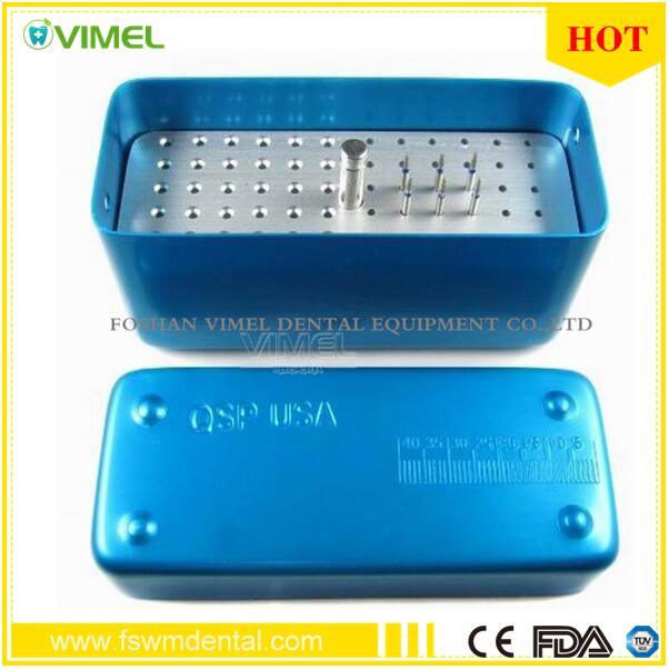 Dental 72 Holes Bur Holder Stand Autoclave Disinfection Box