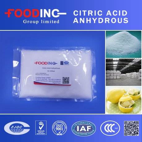 Natural Halal Certificate Citric Acid Monohydrate Price 10-40mesh Powder Manufacturer