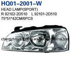 Head Lamp Assembly Fits Hyundai Avante Elantra 2004 92104-2D520/92102-2D500/92102-2D510/92101-2D510