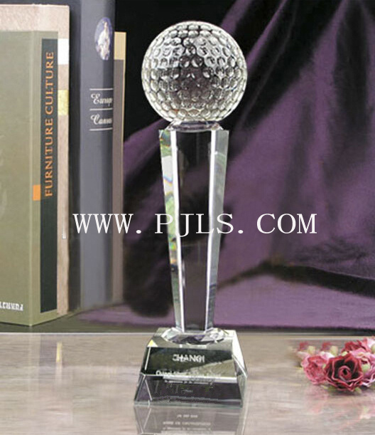 K9 Crystal Glass Trophy Award for Golf Sport