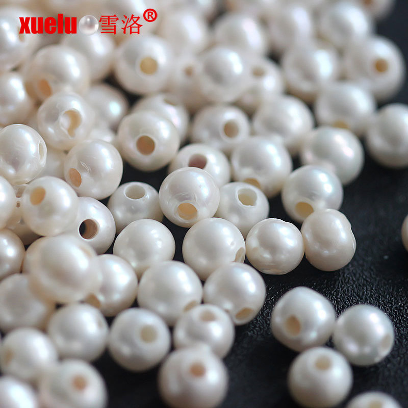 8-9mm Large Hole Round Freshwater Pearls Wholesale for Making Jewelry