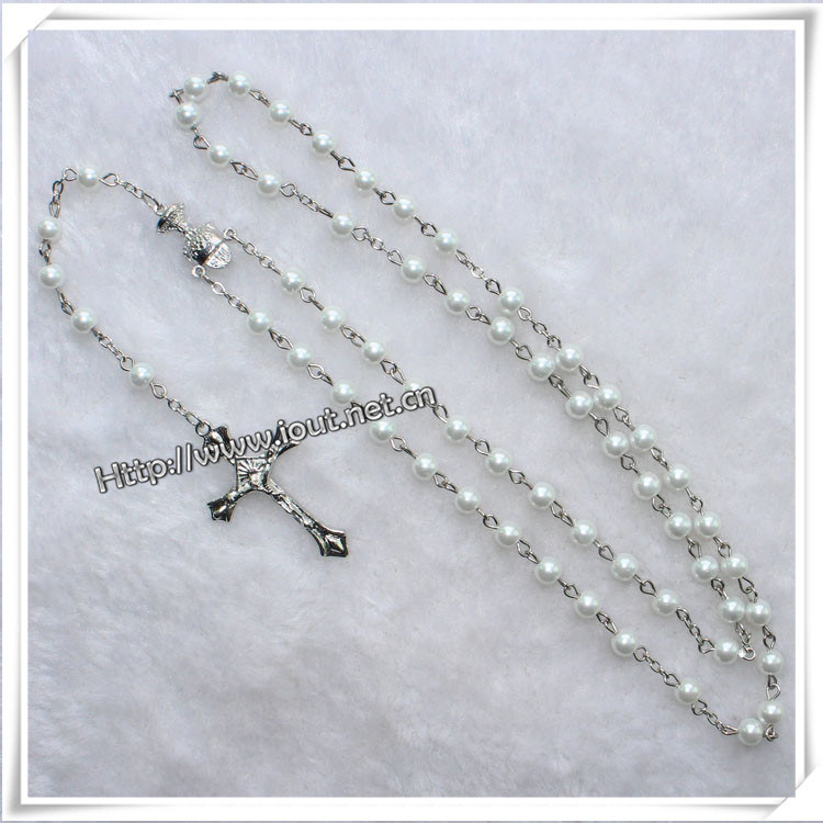 Religious Glass Beads Rosary, Catholic Item (IO-cr256)