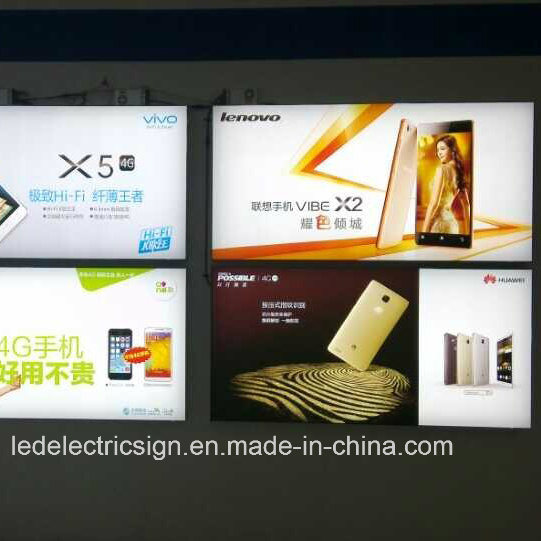 Mobile Phone Shop Advertising Display for Wall Backlit LED Sign