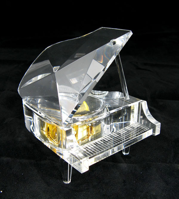 Clear Crystal Piano for Wedding Giftsand Birthday Gifts (KS03035)