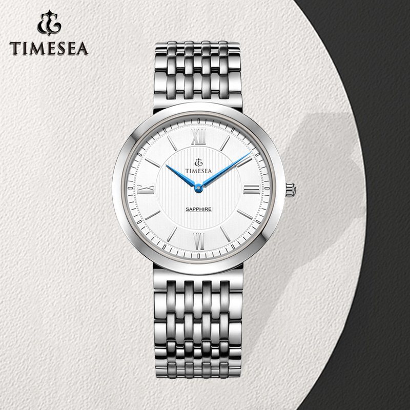 Ultra-Thin Stainless Steel Quartz Watch, Luxury Men's Wrist Watch 72304