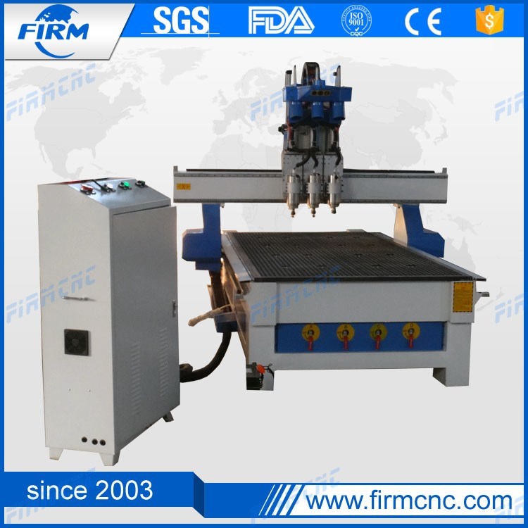 Pneumatic Spindles Wood CNC Router Machine for Wood Doors, Furniture