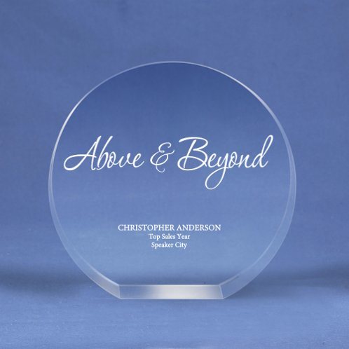 Round Crystal Logo Collection Trophy for a Desktop Award (#70154)