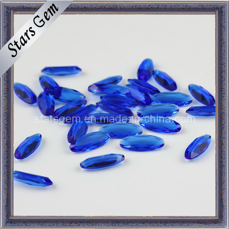 Tanzanite Color Marquise Shape Glass for Jewelry