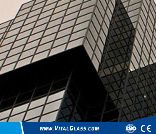 Tinted Crushed Glass/Dark Grey Tempered Glass/Building Glass//Fireproof Glass